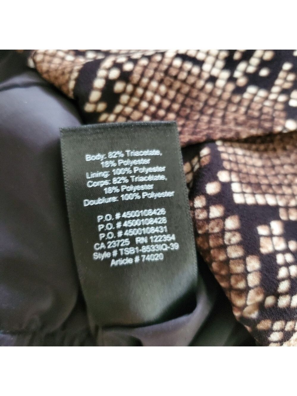 Size 6 ●.Aritzia Babaton Strapless Ruffle Snake Print Jumpsuit Romper - Picture 13 of 14